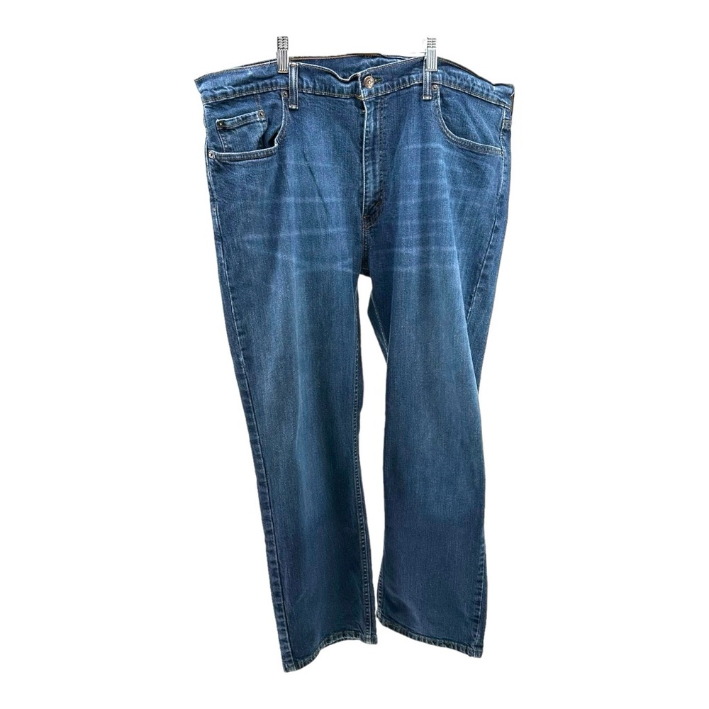 Levi’s Men’s 559 42x30 Relaxed Straight Fit Jeans Denim Whiskering Workwear Blue